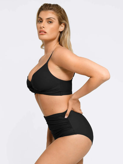 Aurora - High-waisted Shapewear Bikini Bottom Set