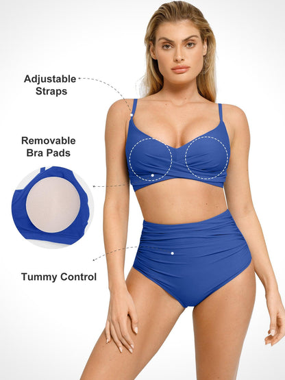 Aurora - High-waisted Shapewear Bikini Bottom Set