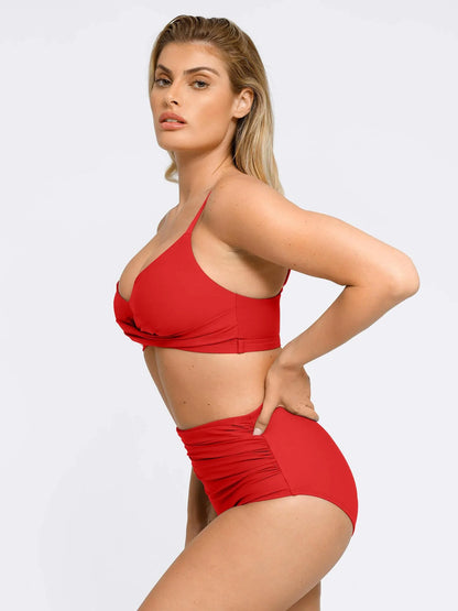 Aurora - High-waisted Shapewear Bikini Bottom Set