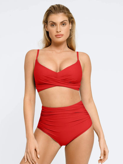 Aurora - High-waisted Shapewear Bikini Bottom Set